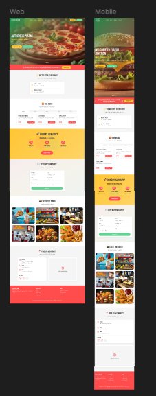 Pizza and burger restaurant design