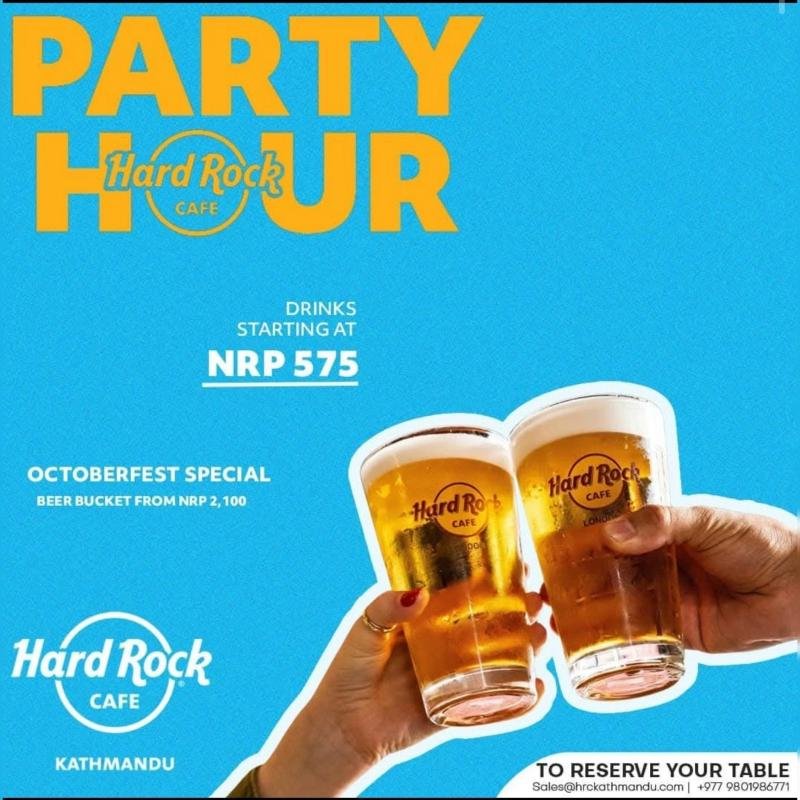 Party Hour Octoberfest beer promo