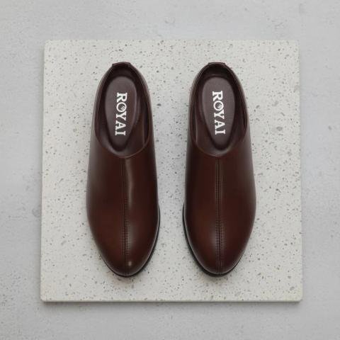Royal mule shoes top down shot